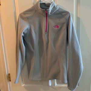 Northface size 0 grey and pink
